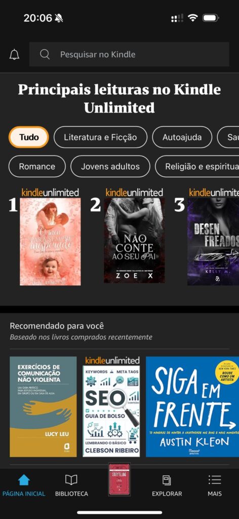 Como usar o Kindle Unlimited